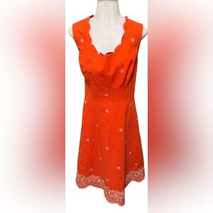 Coldwater Creek Sleeveless Floral Embroidered Dress. Size 16